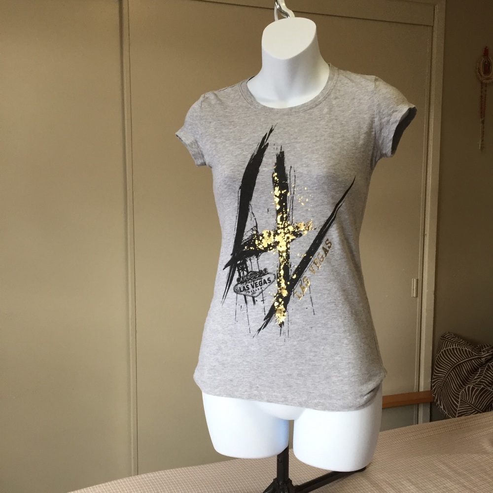 Las Vegas S Gray Short Sleeve T-Shirt